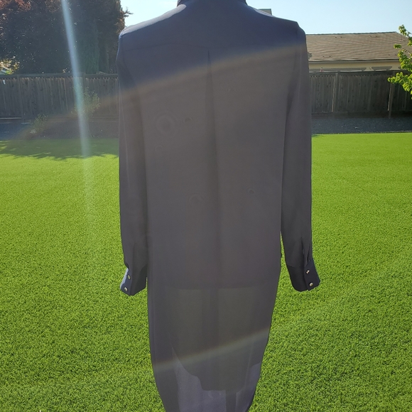 Bebe Long Sleeve High-Low Blouse - Picture 3 of 5